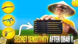 SECRET HEADSHOT SENSITIVITY AFTER OB46 || AFTER UPDATE SENSITIVITY || NEW SENSITIVITY BY MAX FF ||