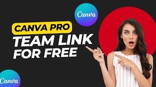 How to get CANVA PRO for free, 2025 || Canva pro free team link || 07/01/2025