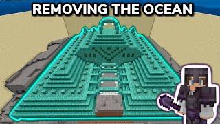 HOW I DRAINED AN OCEAN MONUMENT in Minecraft Bedrock Survival (Ep. 45)