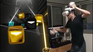 Full Comboing Ghost (Beat Saber Webcam Gameplay)