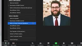 Selecting Your Microphone and Camera in Zoom