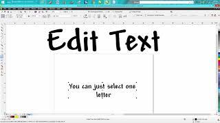 Corel Draw Tips & Tricks Edit Text