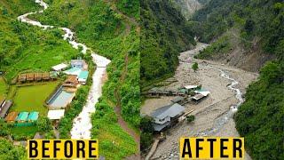 Maldevta Before and After Cloudburst  Drone shots | Dehradun