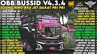 OBB BUSSID V4.3.4 SOUND HINO RK8 JET DARAT PRI PRI | BUS ROMBAK JB5 | GRAFIK HD4K | Bussid v4.3.4