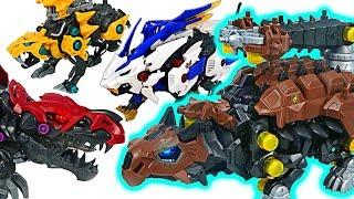 Zoids Wild dinosaur ZW21 Ankyrocks VS ZW12 Death Rex battle! #DuDuPopTOY