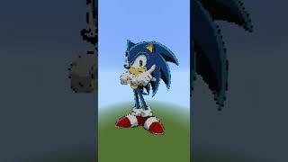 best SONIC pixel art  #shorts #minecraft