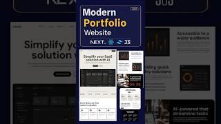  Build Deploy Modern Portfolio using #nextjs  #reactjs #tailwindcss  #aimation #frontenddeveloper