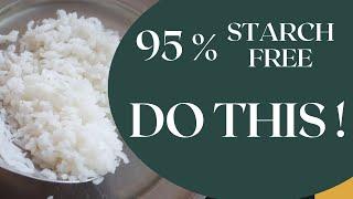 How to Drain Starch from Rice - Powerful Method for Starch Free Rice in 2024 - Weight Watchers