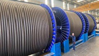 How To Produce And Transport 48 Ton Steel Rope Cable Reel. Amazing Manufacturing Process