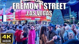 Fremont Street Las Vegas Midnight Walk - December 2024 - Downtown Las Vegas