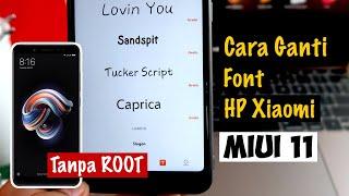 Cara Ganti Font HP Xiaomi Redmi Note 5 Tanpa Root MIUI 11