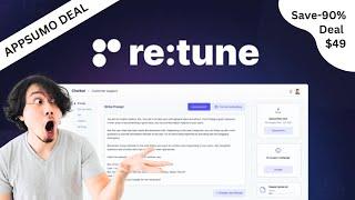 Retune Review & Demo - Build Your Own AI Chatbot with Retune APP | Appsumo Lifetime Deal $49