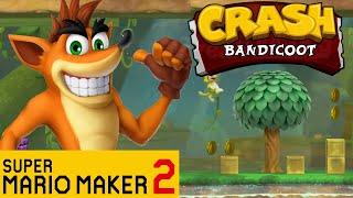 Super Mario Maker 2: Crash Bandicoot: N.  Sanity Jungle Showcase