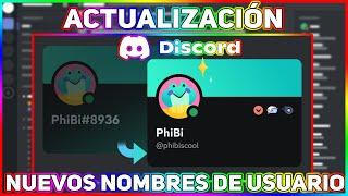 Actualización Discord Nombres De Usuario