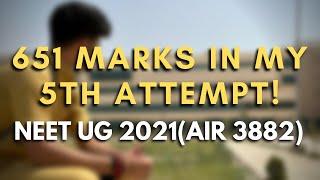 From 284 marks in my 1st attempt to 651 marks, MY NEET STORY!| NEET UG 2021|@vaibhavkapoor9966 #neet