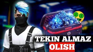 FREE FIRE TEKIN ALMAZ OLISH / FREE DIAMOND / 100% ISHLAYDI / UZBEKCHA