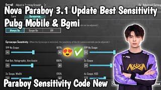 Nova Paraboy 3.1 Update Best Sensitivity Pubg Mobile & Bgmi | Paraboy Sensitivity Code New