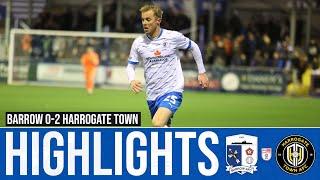 Match Highlights: Barrow AFC 0-2 Harrogate Town