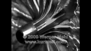 1 million fps Slow Motion video of bullet impacts made by Werner Mehl from Kurzzeit