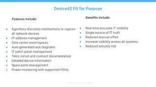 Device42 Data Center Infrastructure Management