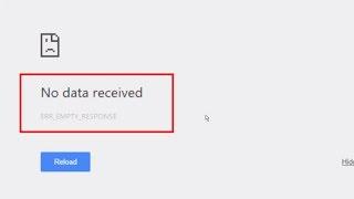 How To Fix No Data Received Err Empty Response  in Chrome