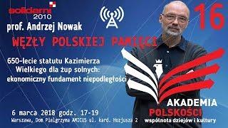 650-lecie statutu Kazimierza Wielkiego dla żup solnych: ekonomiczny fundament niepodległości