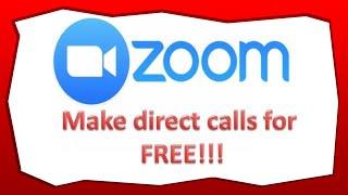 How to make a free direct call on ZOOM