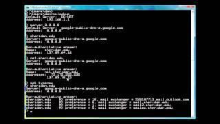 Using nslookup to resolve domain names to ip addresses