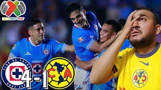 TREMENDA GOLEADA CELESTE | Cruz Azul vs America Reaccion | Jornada 6