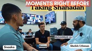 SONNY IN DISCUSSION W/ SHEIKH UTHMAN SNEAKO MUHAMMAD ALI RIGHT BEFORE TAKING SHAHADAH