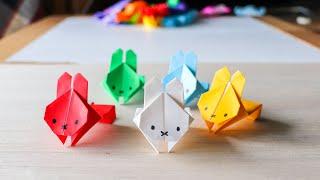 Origami Jumping Rabbit【かんたん折り紙】ぴょんぴょん跳ねるうさぎの折り方