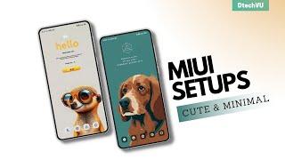 Minimal MIUI Home Screen SetUps using Best MIUI Themes & KWGT Widgets