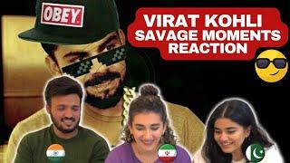 VIRAT KOHLI SAVAGE MOMENTS REACTION! Virat Kohli Thug Life | Arsalaan | Foreigners React