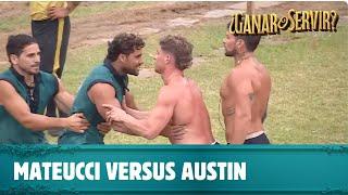 Enojo de Mateucci y pelea con Austin al final de competencia masculina | ¿Ganar o Servir? | Canal 13