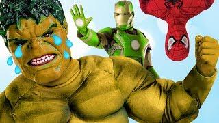 Wrong Color Hulk Video  Superheroes IRL rare toys CHANGE COLOR!