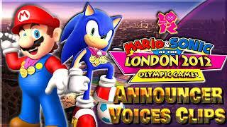 All Announcer Voice Clips • Mario & Sonic at the London 2012 Olympic Games (Runblebee)