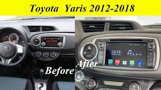 Installation : 7inch Car Radio installed on Toyota Yaris 2012-2018  year