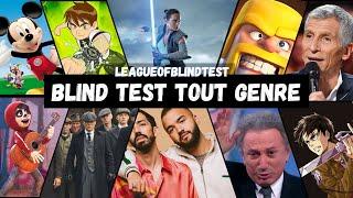 BLIND TEST TOUT GENRE - 110 EXTRAITS (Films, Séries, Animés, Emissions , Musiques, Pub, Répliques..)