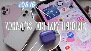 WHAT'S ON MY IPHONE 2023 | ЧТО В МОЁМ IPHONE 11 IOS16