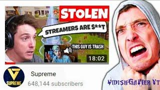 Supreme Changed his channel Name *Again* after LazarBeam Reacted to his Channel..!!
