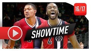 John Wall & Bradley Beal CRAZY Highlights vs Celtics (2017.01.24) - SHOWTIME!