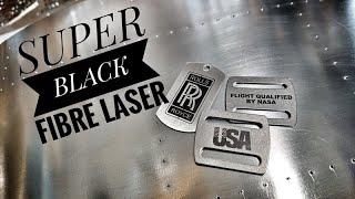 30w Fibre laser. JET BLACK settings for text and designs on Stainless Steel.