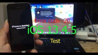 Checkra1n error code -20 Mina USB Patcher iOS 13.4.5 For disabled