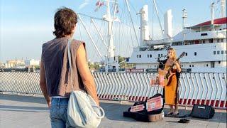 FAMOUS MUSICIAN JOINS BUSKER AS THEY SING HIS ORIGINAL SONG 