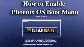 How to Enable Phoenix OS Boot Menu | Not Booting | Boot Problem Fixed