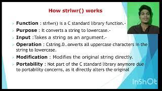 STRLWR().