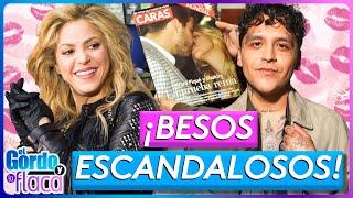 Shakira y Nodal protagonistas de los besos más escandalosos de la farándula | El Gordo y La Flaca