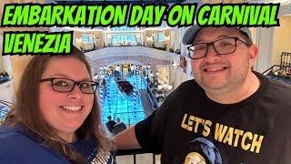 Embarkation Day | Boarding the Carnival Venezia Manhattan port and Exploring the ship