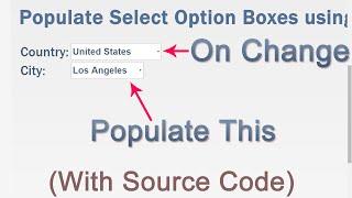 Populate Select Option Boxes using jQuery