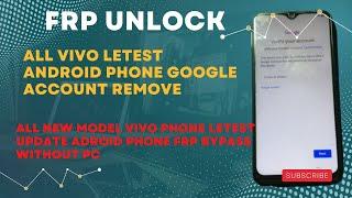 How to Vivo Y15 (1901) android phone FRP Bypass without PC  2023
